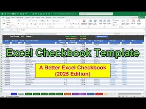 A Better Excel Checkbook Register (2025)