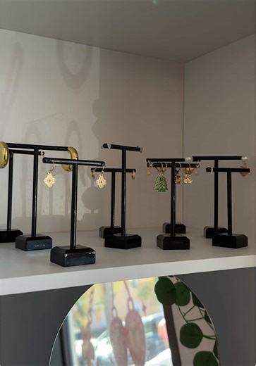 No such things as having too many earrings 🫣 Come see the many options we have here at Pink Cherry Accessories! 💕🍒 📍1752 Kettner Blvd, San Diego #fyp#sandiego#smallbusiness#jewelry#shopping