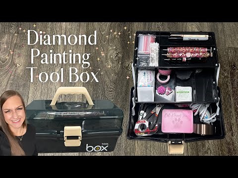 Diamond Painting Tool Box! My diamond painting essentials and how I store them!