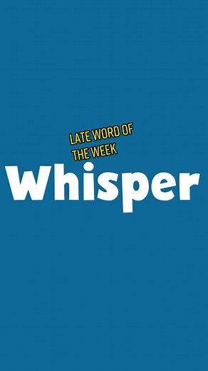 Sorry for the late Word Of The Week! The Word Of The Week is ‘Whisper’! #BigInkEnergy #pbskids #word #wordoftheweek #SplashSummerVibe #whisper #pbs #words #SuperWhy #cartoon #pbskidsshows #pbskidsgo #pbskidssprout #viral #fyp #fypシ #fypage