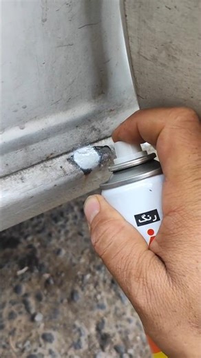 Painting your car with a spray can. ​#CarPainting​ #SprayCanPaintJob​ #DIYCarPaint