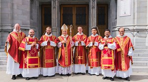 6.4K views · 155 reactions | We give thanks to the Lord for our new deacons, ordained on September 14, 2024 by the Most Rev. Salvatore Cordileone, Archbishop of San Francisco. Please pray for Br. Elias Guadalupe Ford, OP; Br. Antony Augustine Cherian, OP; Br. Nathaniel Maria Mayne, OP; Br. John Peter Anderson, OP; and Br. Tam Nguyen, OP. #OPWest #Vocations #Deacon | Dominican Friars - Province of the Most Holy Name of Jesus | Facebook