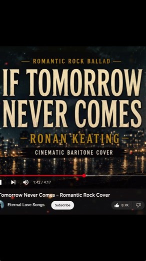 For the full late night experience, listen on our channel 🌧 #IfTomorrowNeverComes#RonanKeating