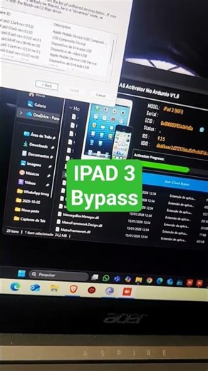 Desbloqueio Bypass IPAD 3 Bypass 2026 Sem Mac Sem Arduino Ipad 3 no Windows #ipad3 #bypass #ipad