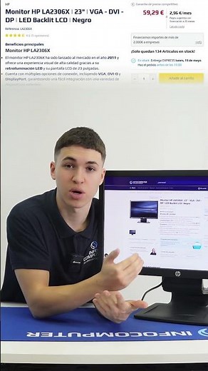 🖥️ HP Compaq LA2306x – Monitor reacondicionado con soporte ajustable por solo 59€ y entrega en 24h