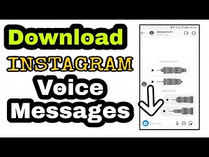 Instagram voice message download | Save voice message from instagram