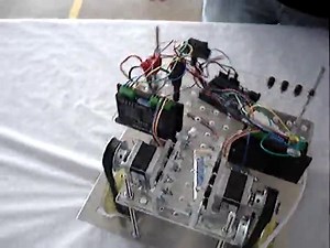 CerBac I, mobile robot using stepper motors and Arduino