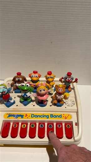 ThriftHero.shop on Instagram: "Jim Henson’s Muppet Babies Vintage 1989 Dancing Band Music Toy $50 #muppets"