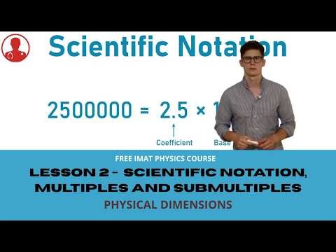 IMAT Physics | Physical Dimensions | Lesson 2 - Scientific notation, multiples and submultiples