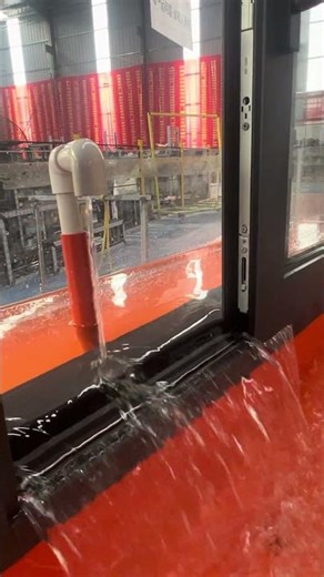 Side-pressure window sealing test#window #factory #aluminium #architecture