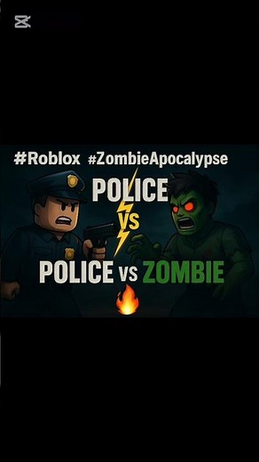😱🔥 Roblox POLICE vs ZOMBIE Battle! I Became a HERO at the End! 💪👮‍♂️🧟‍♂️#roblox #zombiesapocalypse🤯