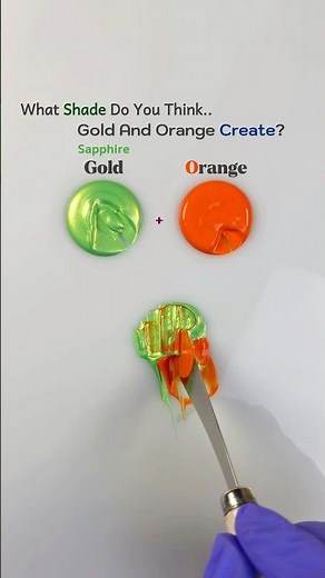 How to make Orange Brown Color Mixing 😍🎨 #colormixing #paintmixing #painting #satisfying
