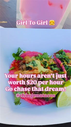 Pink Tacos by ChingonaTacos on Instagram: "Now don’t get me wrong, I still have a day to day job that I report too. For me, it’s fine because I appreciate the opportunity to work from home and on my time so I can prioritize my businesses as much as possible. I’m tired too! But we don’t give up. Want to learn more about @chingonatacos? It started as just an idea, as most businesses do. Join us Feb 2 for our special Boss Babe Galentine’s event. Let’s network and connect. We were scared! And we sti