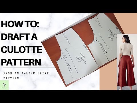 HOW TO DRAFT A CULOTTE PATTERN|| DIY CULOTTES|| CULOTTE PATTERN TUTORIAL|| REMI JUNAID