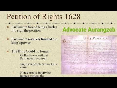 The Petition Of Rights 1628