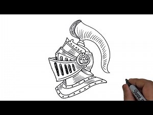 How to Draw a Knight Helmet | Fantasy Drawing Tutorial.