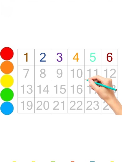 Learn Numbers | Write Numbers | 1-24 | 123 Numbers Counting | 123 learning for kids