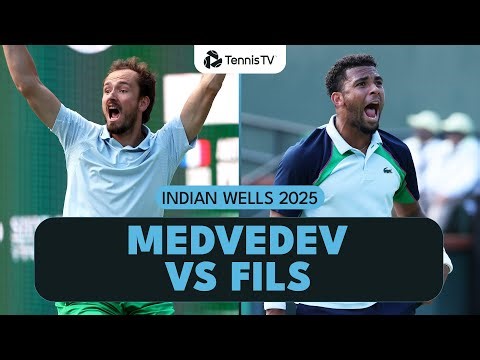 Medvedev vs Fils Rollercoaster Final Set Highlights | Indian Wells 2025