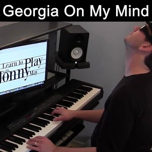 30 reactions | In honor of the great Ray Charles, I kept my eyes closed through this entire piece!  If you want to learn how to play slow blues, click here: https://buff.ly/2yNKQJr #piano #bluespiano #raycharles #georgiaonmymind #slowblues #pianolesson #pianotutorial #improv #improvisation #pianoimprov #jonnymay #jonnymaymusic #pianowithjonny | Piano With Jonny | Facebook