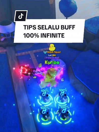 Tips Ngebuff 100% Infinite di Roblox