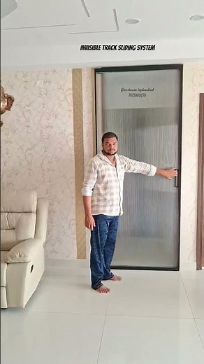 slim Frame invisible track sliding system | Space-Saving &Modern Fluted Glass Sliding doors #latest