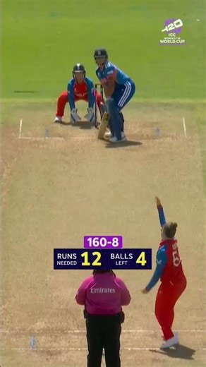 The final over of the warm-up fixture between England and India at the #T20WorldCup had it all 😲