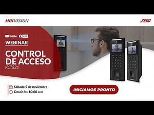 📢 Webinar Hikvision: CONTROL DE ACCESO K1T321