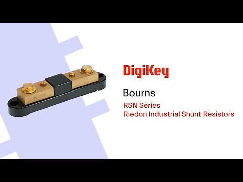Bourns RSN Series Riedon Industrial Shunt Resistors PIO | DigiKey
