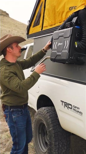 How I set up my diesel heater on my truck camper! #1stgentacoma #automobile #offroadoverland