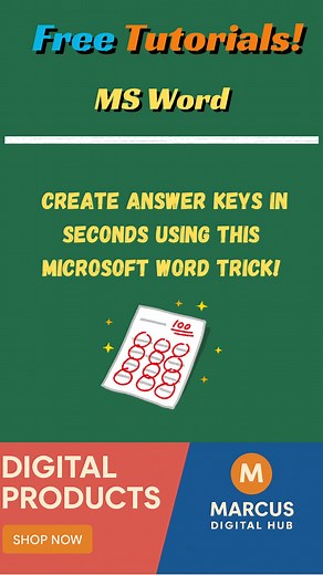 1.1M views · 10K reactions | No more manual circles! Learn how to generate encircled letters (A, B, C, D, E) in just a few clicks using simple codes and formatting. Perfect for teachers, exam makers, and content creators! ✏️ #MicrosoftWordTips #AnswerKeyHack #TeacherTools #ProductivityTips #TechTutorials | Marcus Andreno | Facebook