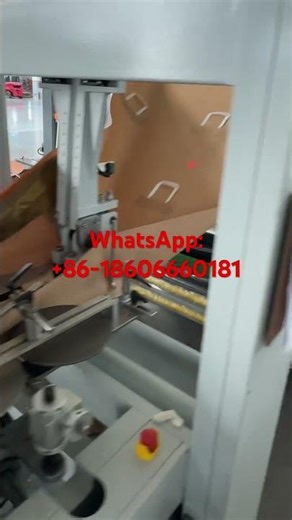 Paper carry bag machine with flat handle