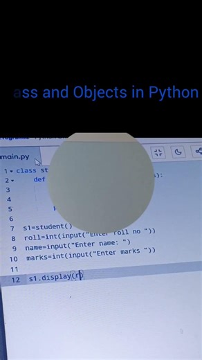 Classes and objects in Python|#cpp #coding #asthetic #vibecoding #programming #techtaught #asmr #dsa