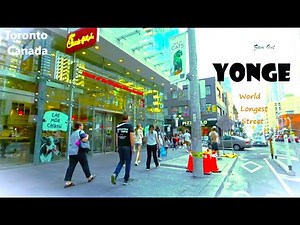 CANADA 【TORONTO YONGE – WORLD LONGEST STREET 】Sep. 1st, 2024 | Iconic Travel Experiences ONTARIO【4K】