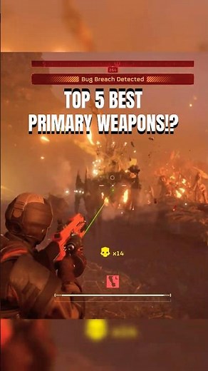 TOP 5 BEST Primary Weapons for Bugs!? (Helldivers 2)