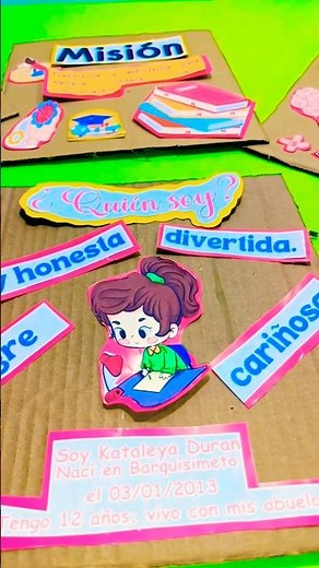 Acompáñame a hacer este libro de proyecto de vida en cartón reciclado #proyectodevida #manualidades