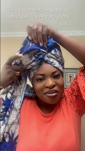 Simple Gele with Ankara #headwrap #ankara #turban #tutorial #trending #youtubeshorts #beautiful