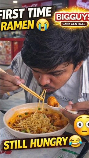 Tried Ramen for First Time 😭… Ended at Burger King 😂 #foodvlog #bigguys