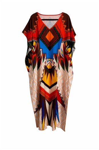 Roper Romp Costume Colorful Caftan Kaftan Helen Robe Muumuu Mrs. Roper Romp - Etsy