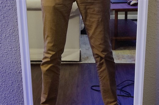 My boss told me off for my 'bulge' - but I think my trousers are fine