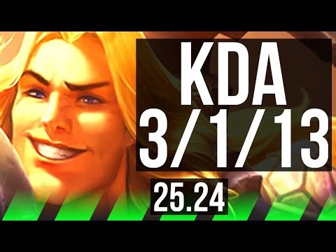 TARIC vs AATROX (JGL) | Phase Rush, Good KDA: 3/1/13 | NA Master | 25.24