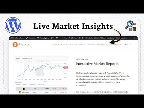 How to display stock market data in WordPress