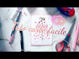 Tuto Carte Anniversaire "Cadeau" facile