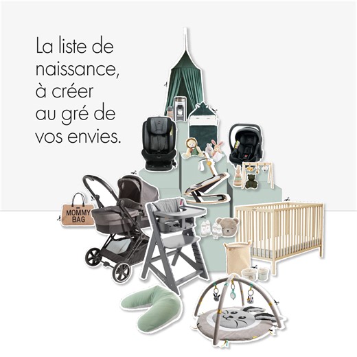 Chez Aubert, liste de naissance rime avec simplicité ! 🎁 Vous créez votre liste en ligne ou en magasin avec vos produits préférés, vous la partagez par mail ou via les réseaux sociaux à votre entourage qui peut y contribuer tout aussi facilement. C'est un service totalement gratuit ! Plus de doublon dans vos cadeaux, le retrait de vos articles est facile et les versements en argent se transforment en cagnotte. What else ? Eh bien, Aubert vous offre un cadeau de bienvenue et, également 10% du mo