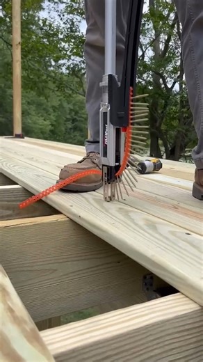 PAMFast is the ideal tool for your next wood decking project! @km_built used their PAMFast tool to install a 250sqft wooden deck to some great results. Fast and accurate, the PAMFast tool should be your go-to for your whole-home fastening needs. What do you use PAMFast for on your projects? 🎥: @km_built #FastenMaster #FastenMasterPRO #PRODriven #PAMFast #LongTool #WoodDecking #WoodenDecks #WoodDeckScrews | FastenMaster