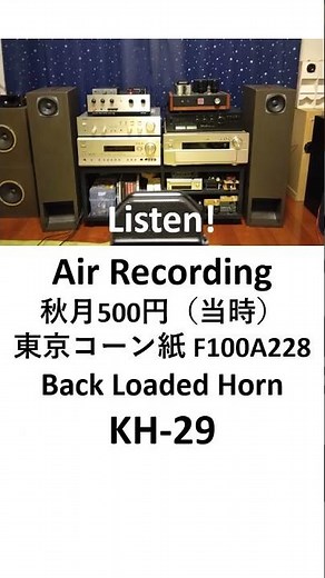 Tokyo Corn Paper F100A228 KH 29 #diyspeaker