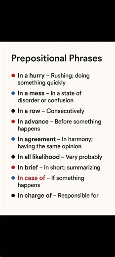 Prepositional Phrases