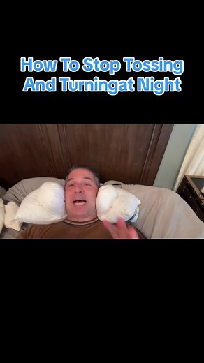 How to keep your body in a position and prevent tossing and turning at night while you sleep. #sleep #sleeptips #drsleepright