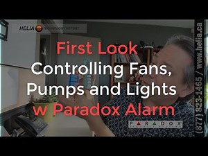 First Look Controlling Fans and Lights Paradox Alarm
