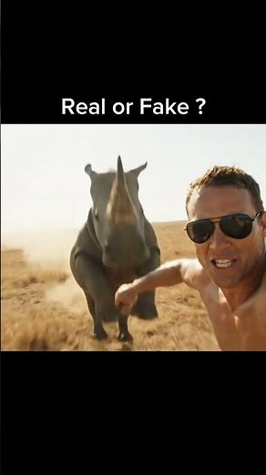 Man riding a rhino 🦏