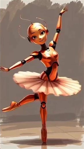 Robot Ballerina Dance | #shortsfeed #comedyeffect #freerishta